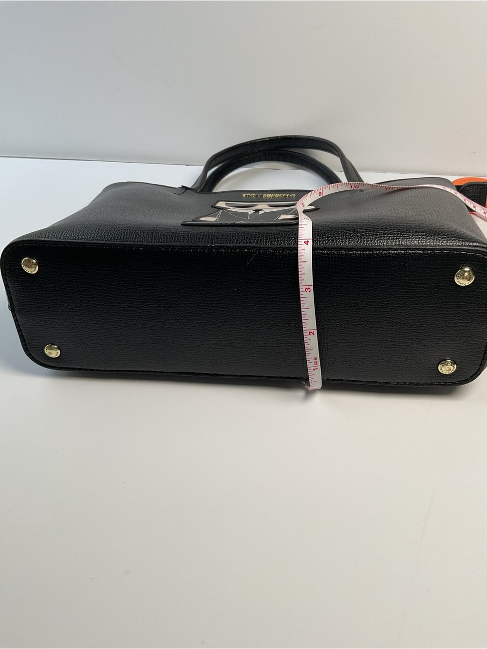 Karl Lagerfeld Paris Black Tote Bag K/Ikonik Logo Pebbled Leather Large - Picture 12 of 12